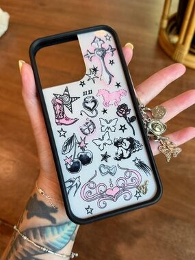 Wildflower Cases Nessa Barrett Collab iPhone Case w/Charm (14 PRO MAX)